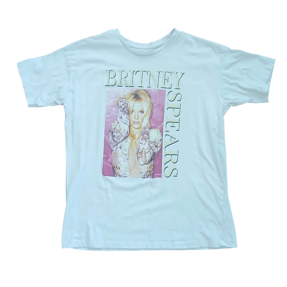 Britney Spears White T-shirt Medium